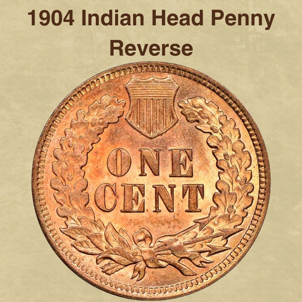 1904 Indian Head Penny Reverse