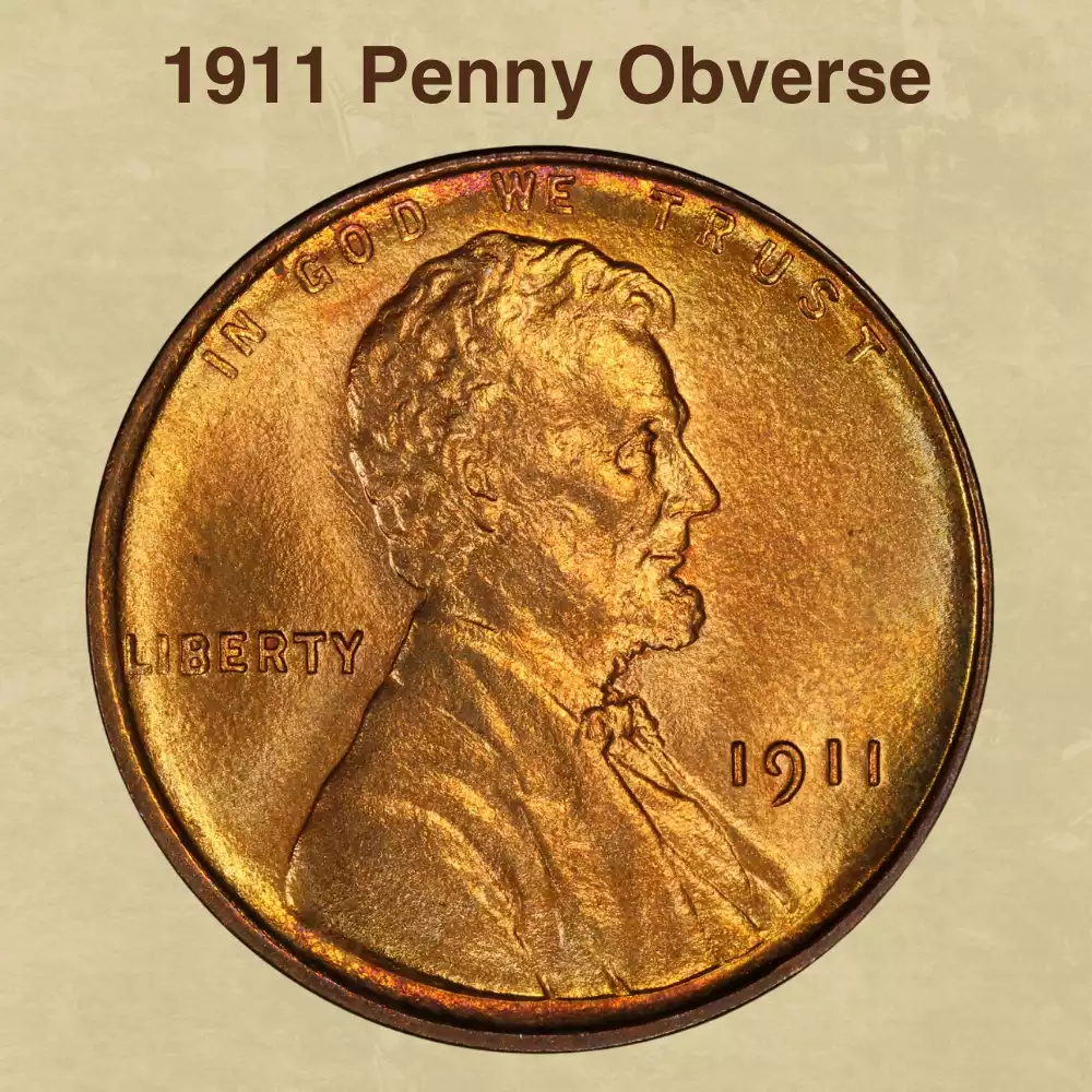 The Obverse of the 1911 Penny