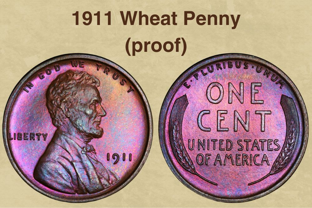 1911 Wheat Penny Value (proof)