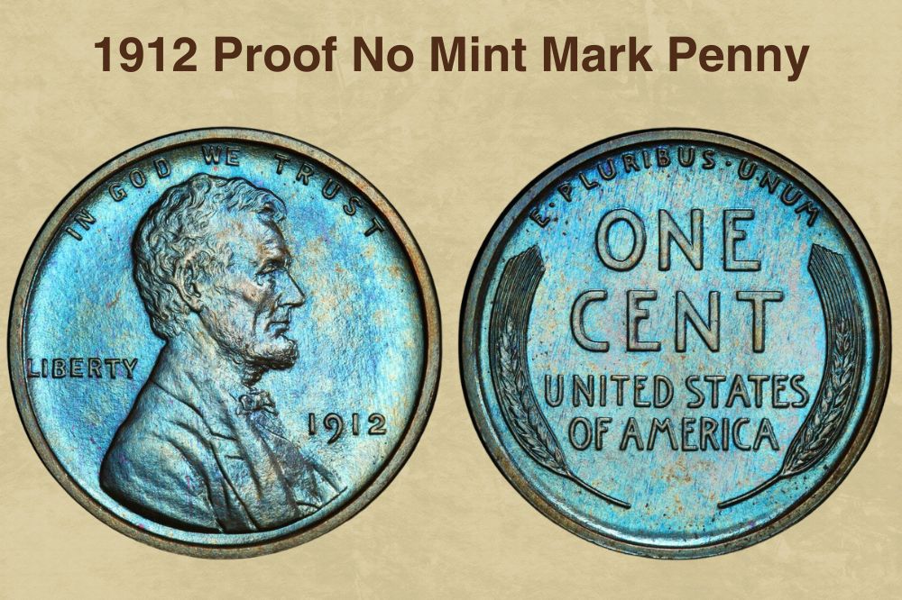 1912 Proof No Mint Mark Penny