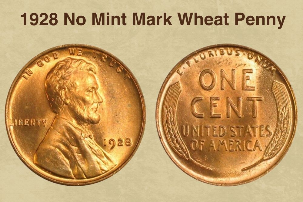 1928 No Mint Mark Wheat Penny