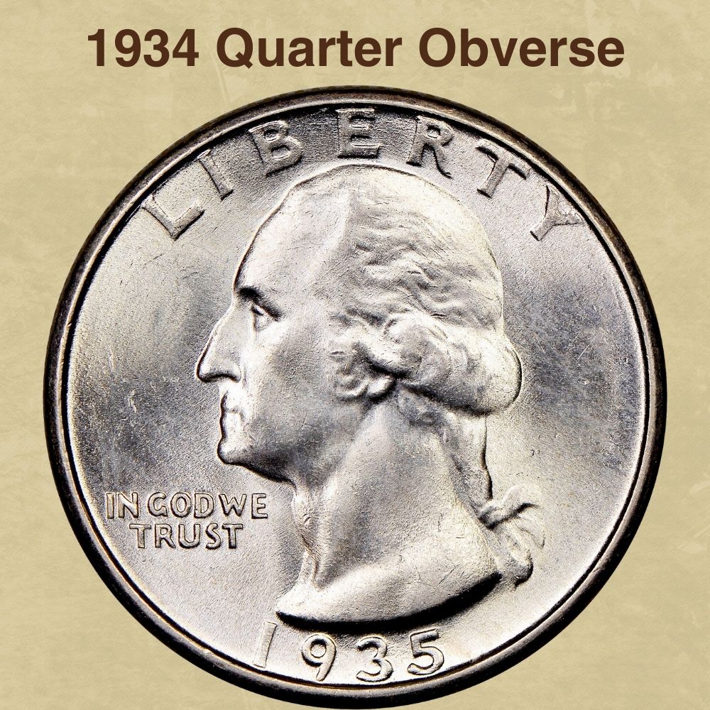 1934 Quarter Obverse