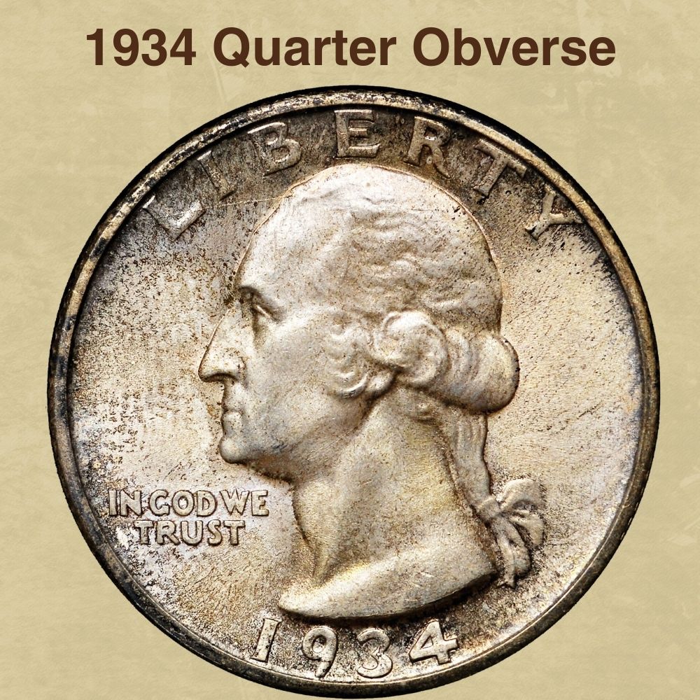 1934 Quarter Obverse