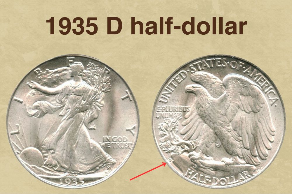 1935 D half-dollar Value