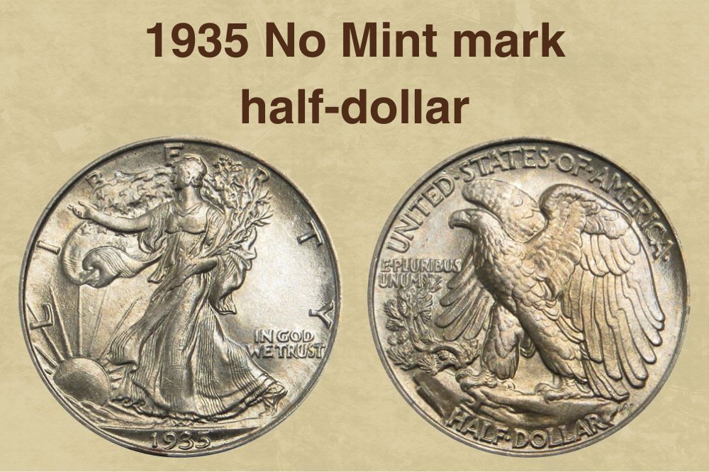 1935 No Mint mark half-dollar Value