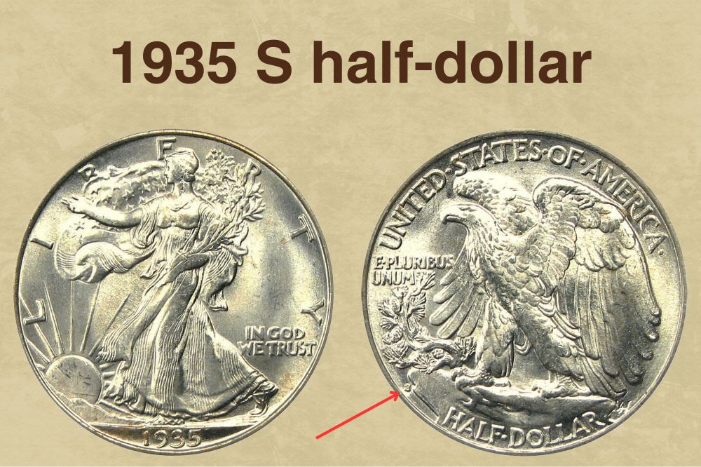 1935 S half-dollar Value