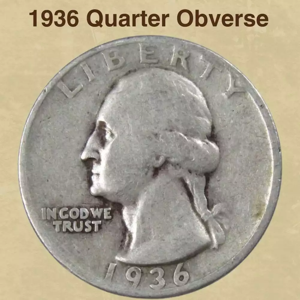 The Obverse Of The 1936 Quarter