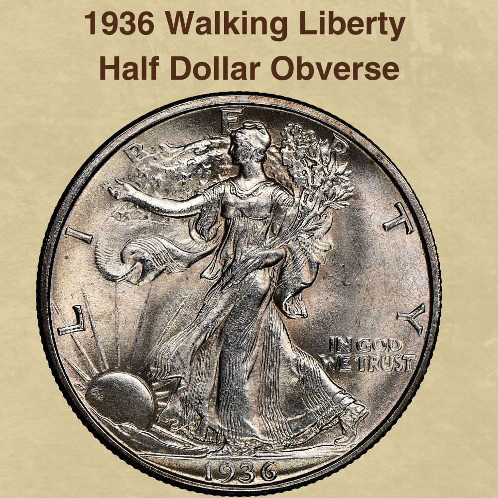 1936 Walking Liberty Half Dollar Obverse