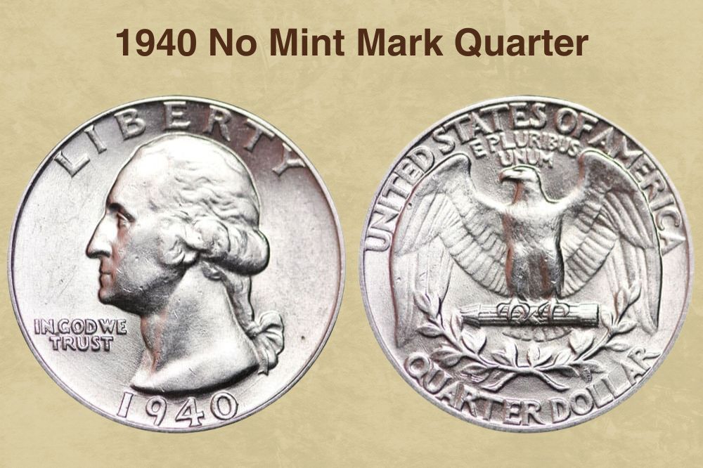 1940 No Mint Mark Quarter