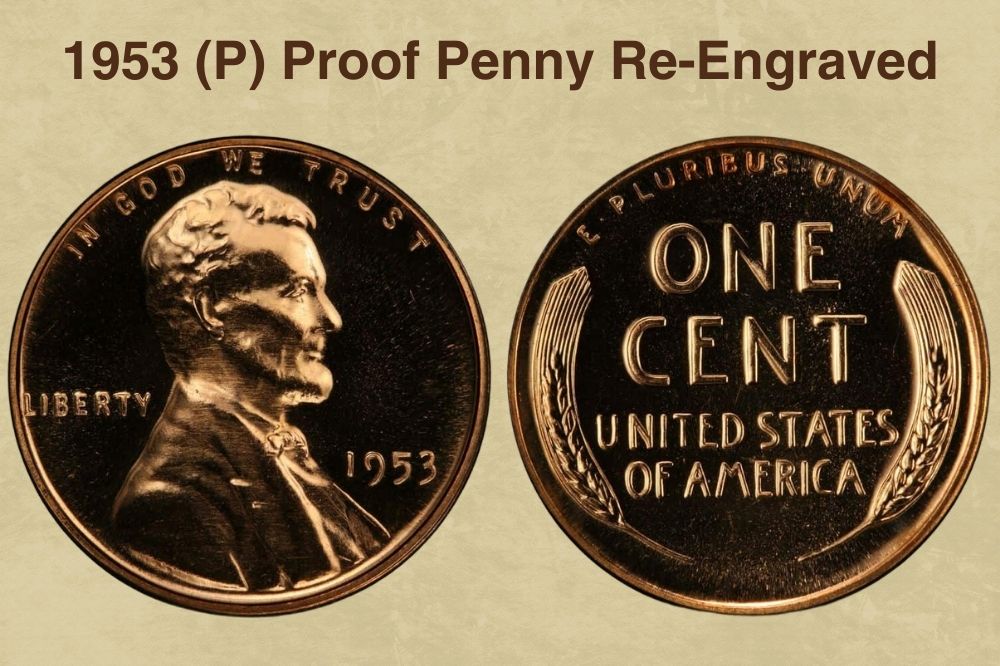 1953 (P) Proof Penny Re-engraved