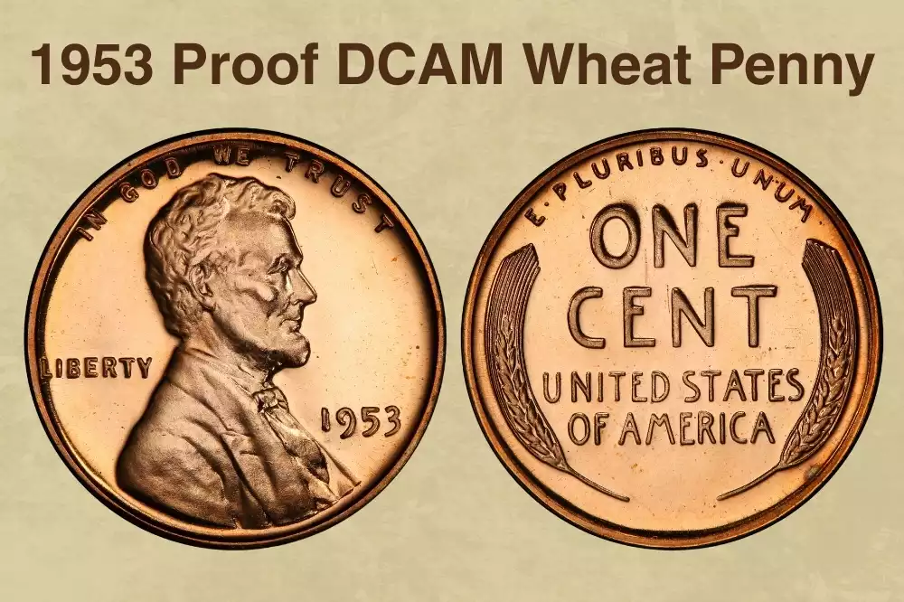 1953 Proof DCAM Wheat Penny Value