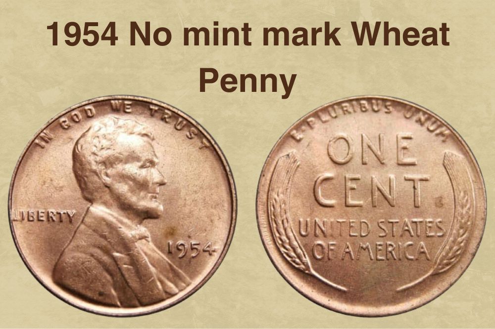 1954 No mint mark Wheat Penny Value