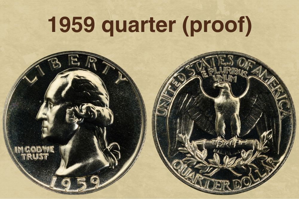 1959 quarter Value (proof)