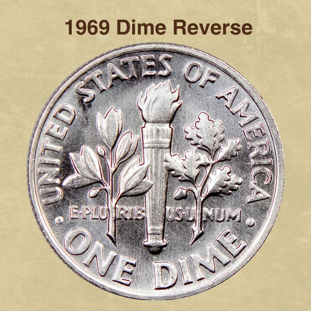 1969 Dime Reverse