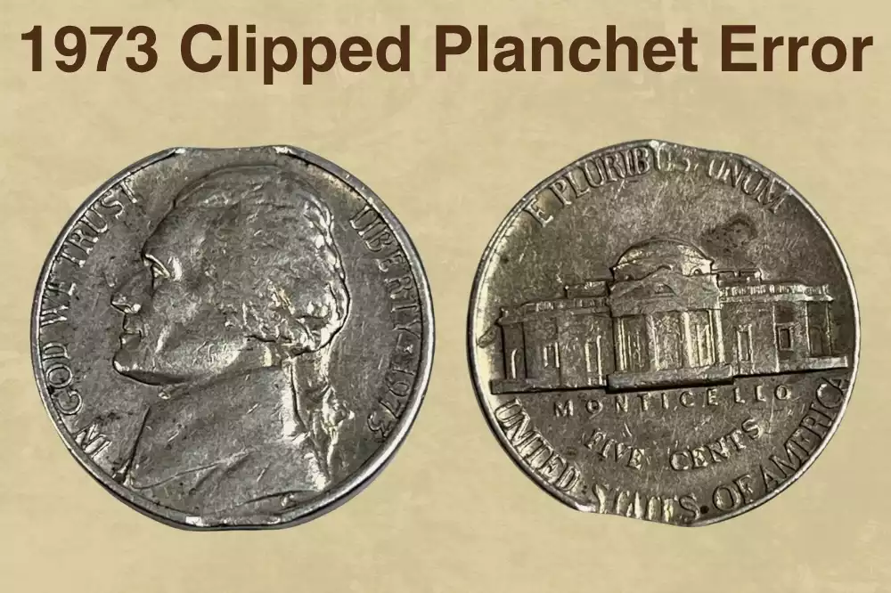 1973 Clipped Planchet Error
