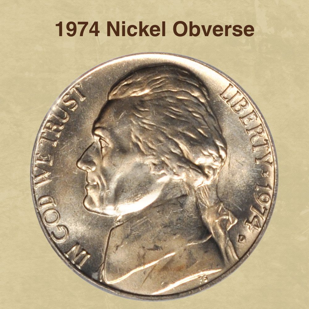 1974 Nickel Obverse