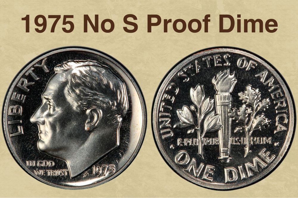 1975 No S Proof Dime