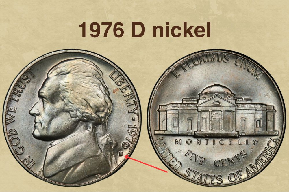 1976 D nickel Value