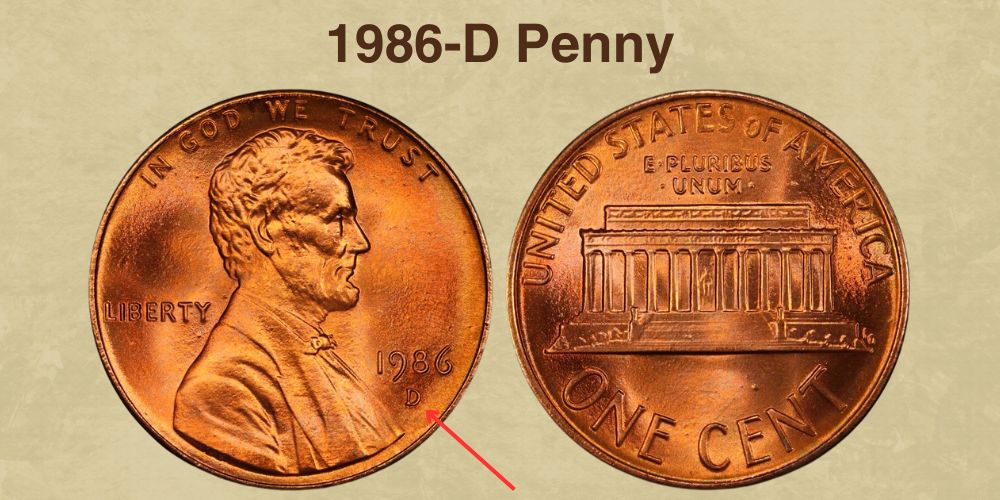 1986-D Penny Value