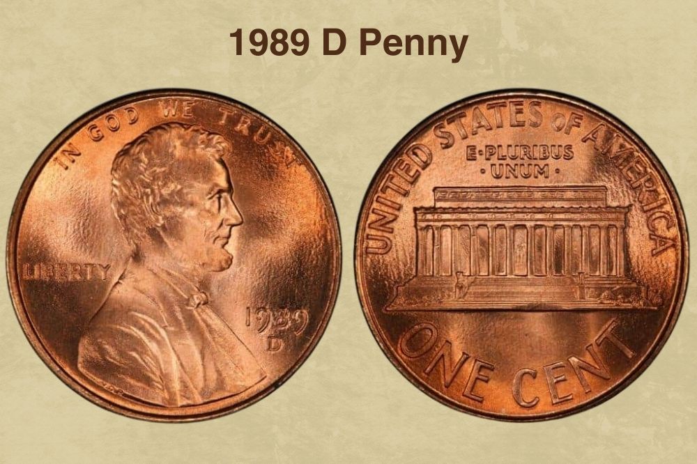 1989 D Penny