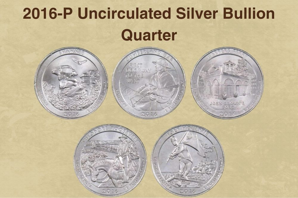 2016-P Uncirculated Silver Bullion Quarter Values