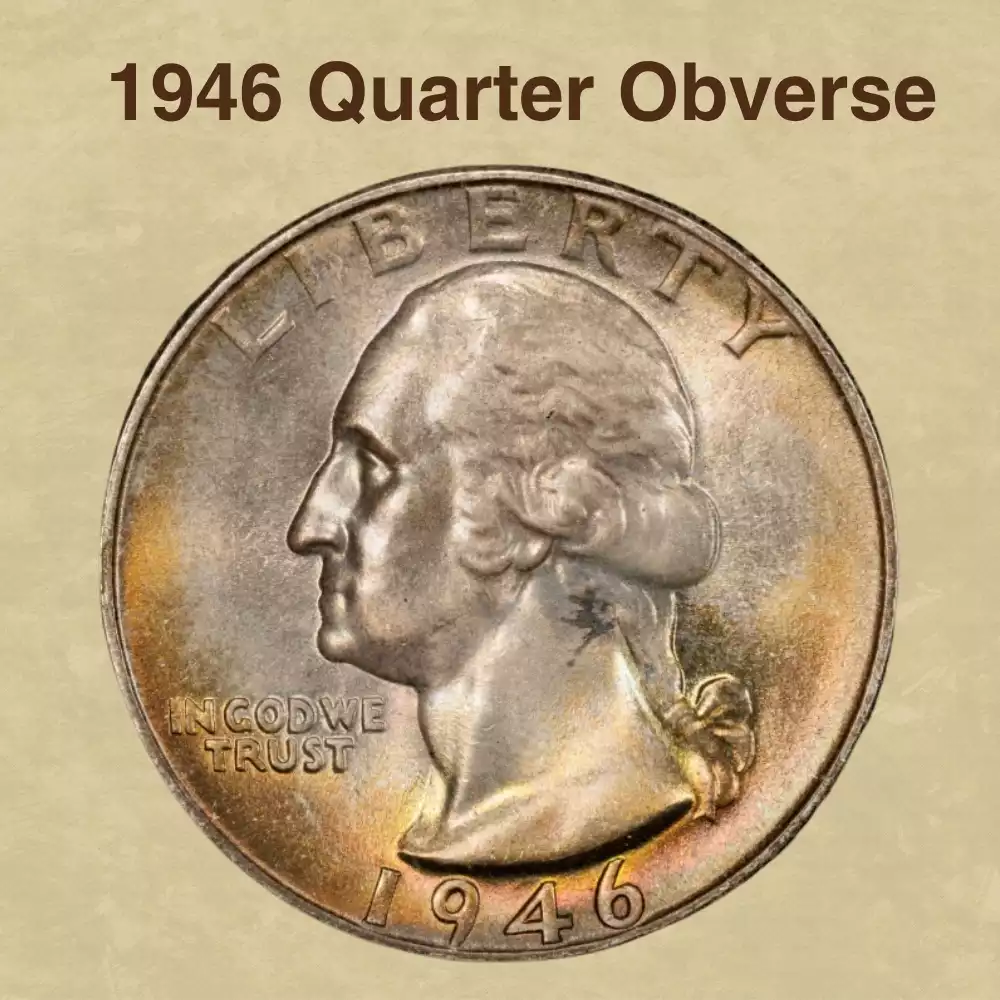 The Obverse Of The 1946 Quarter