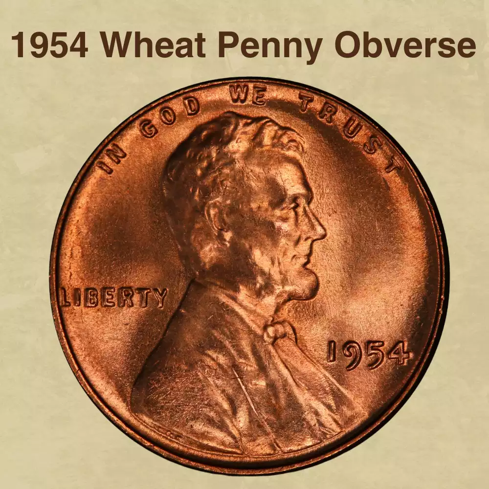 The Obverse Of The 1954 Wheat Penny