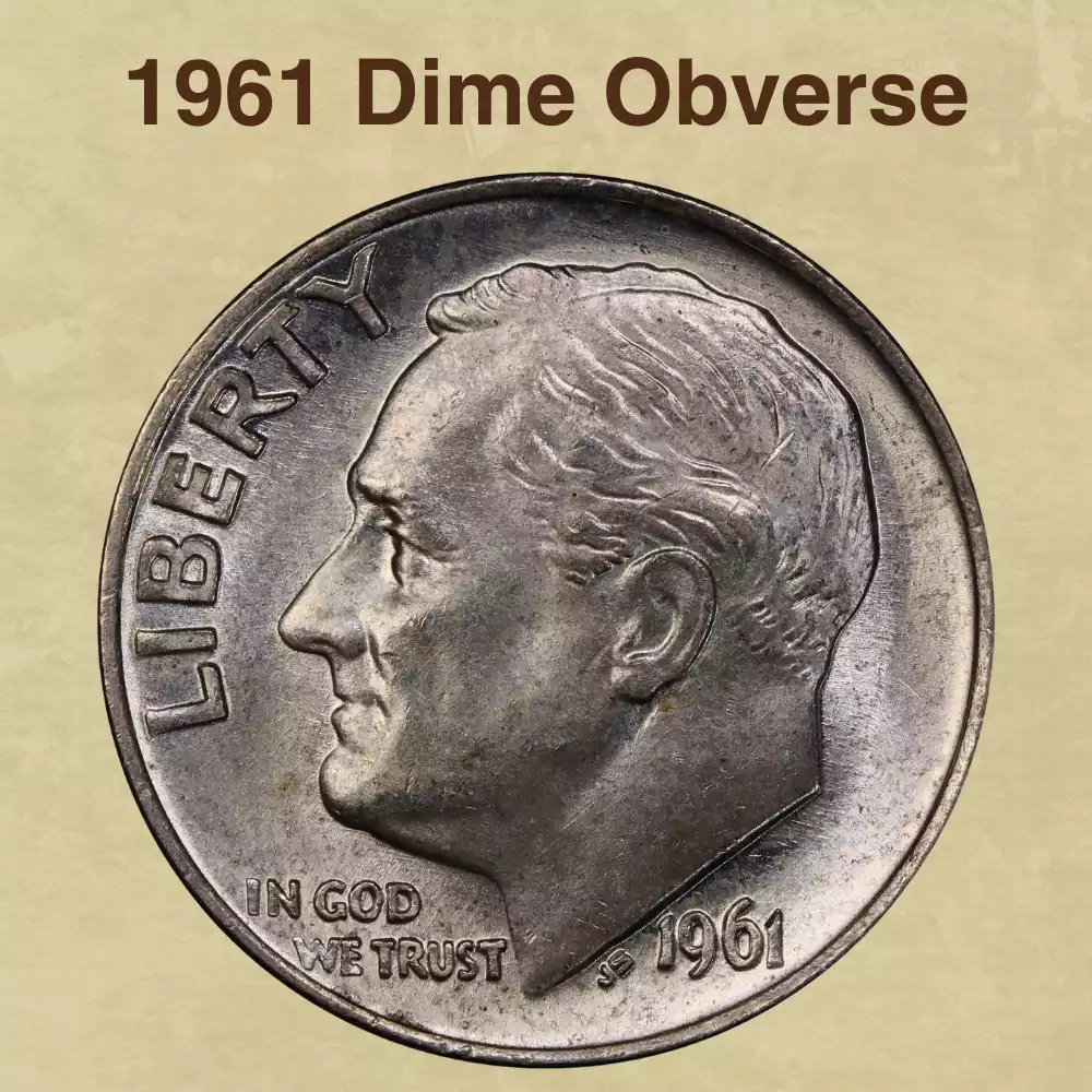 The Obverse Of The 1961 Dime