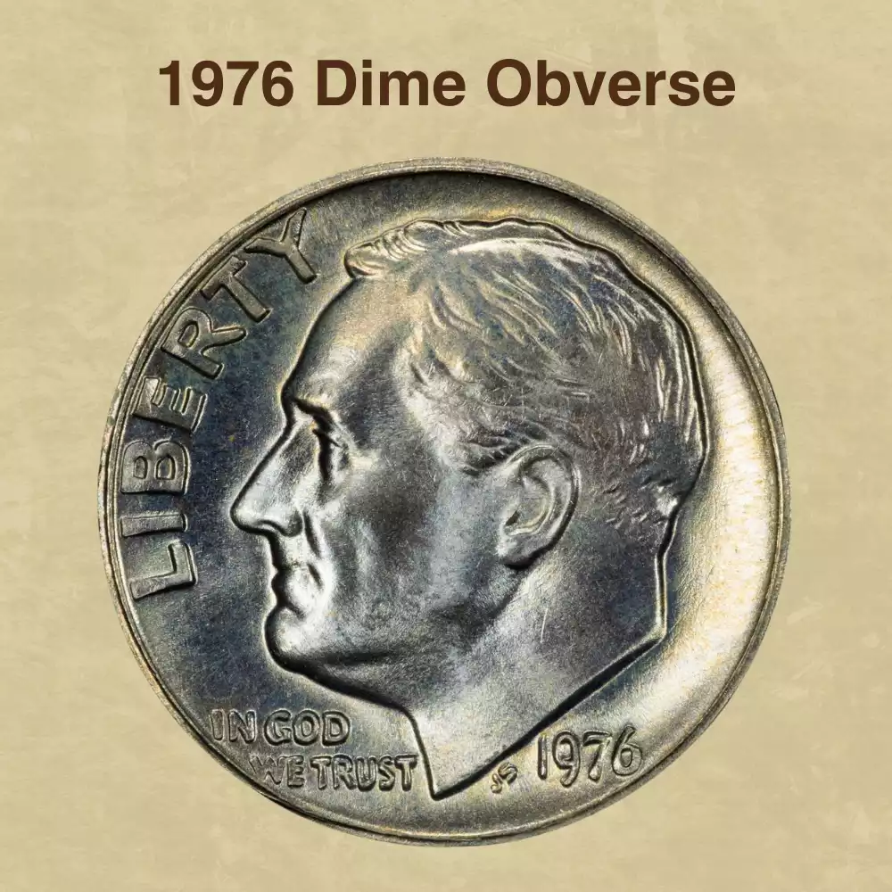 The Obverse Of The 1976 Dime