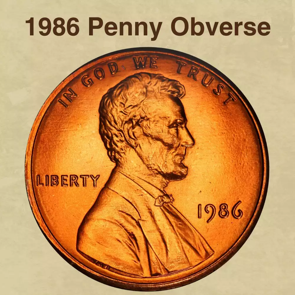 The Obverse Of The 1986 Penny
