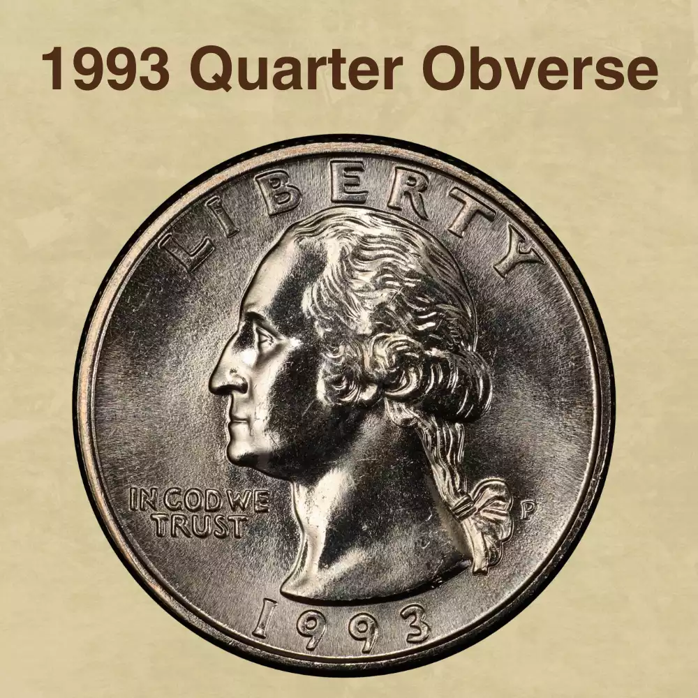 The Obverse Of The 1993 Quarter