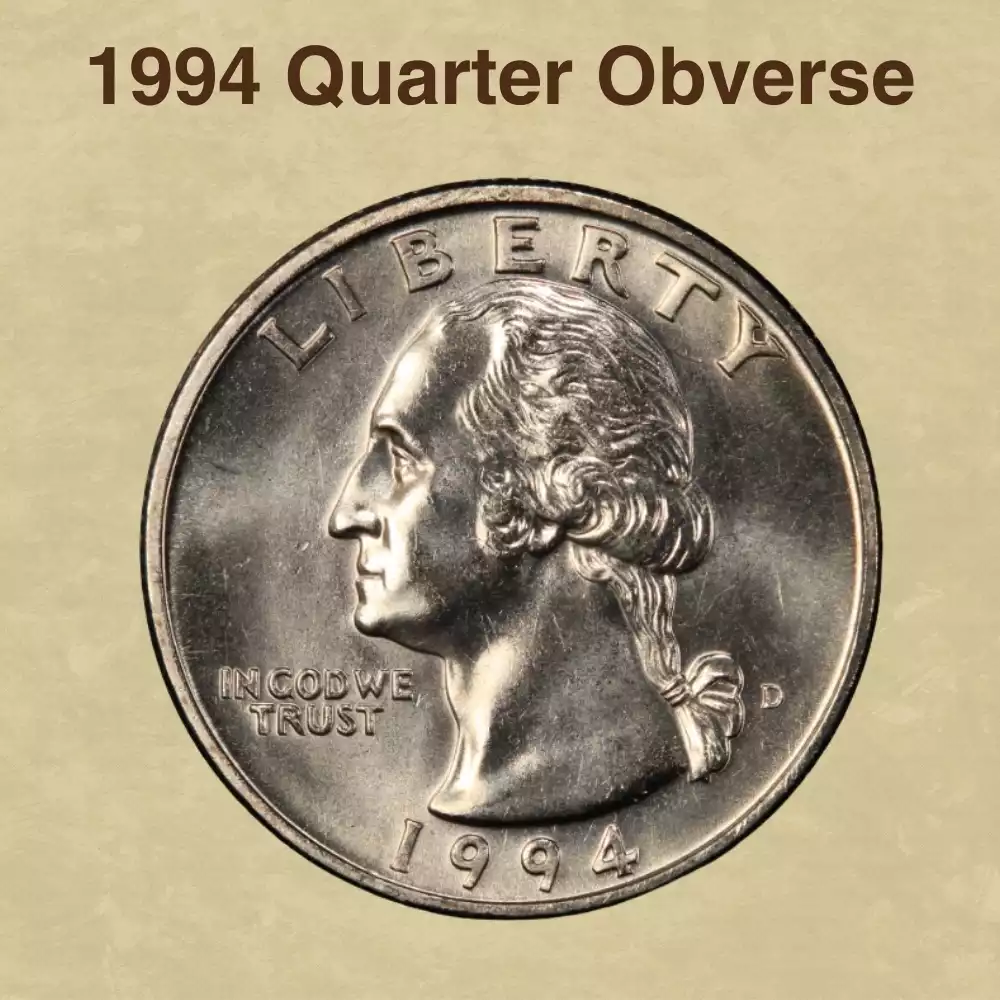 The Obverse Of The 1994 Quarter