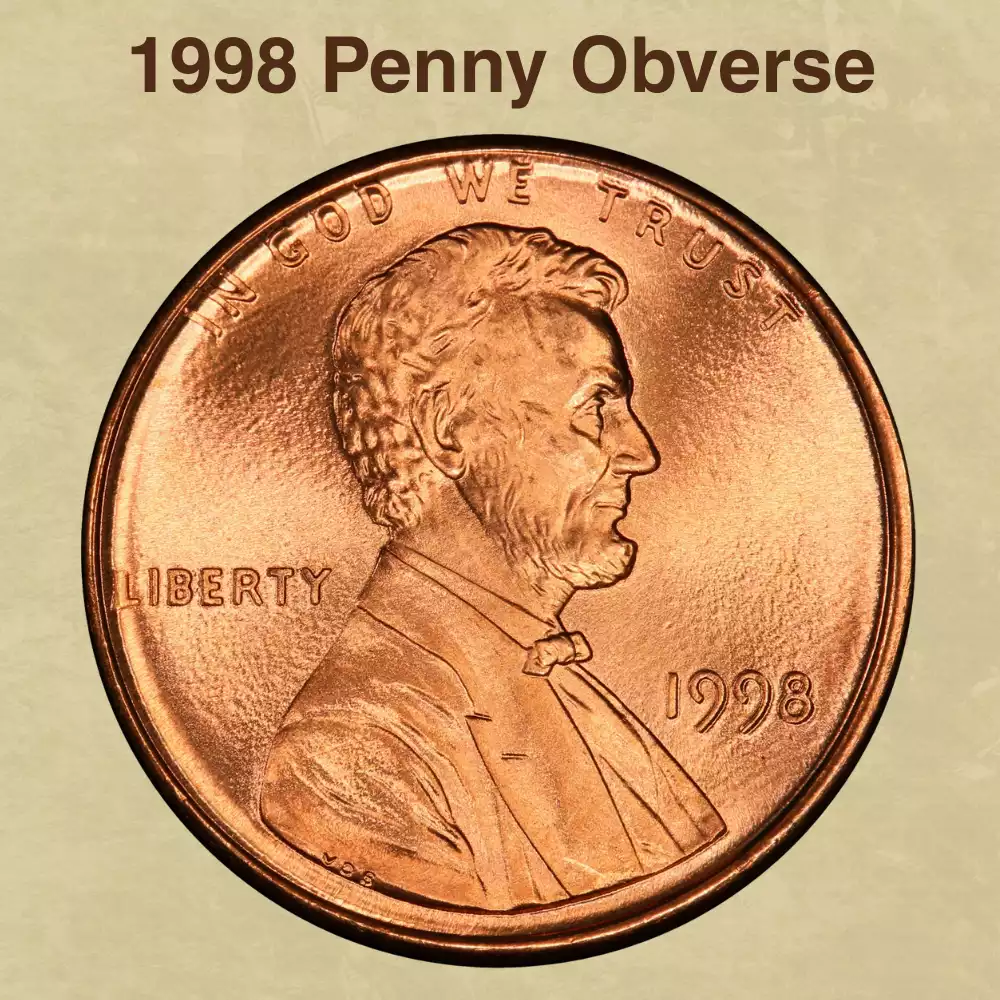 The Obverse Of The 1998 Penny