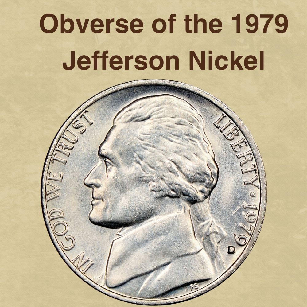 The Obverse of the 1979 Jefferson Nickel