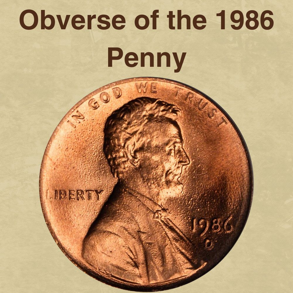 The Obverse of the 1986 Penny