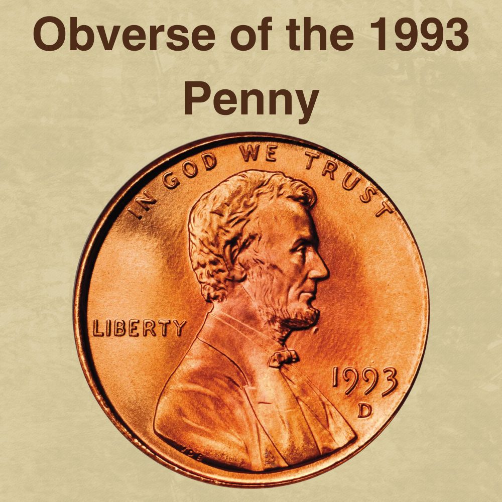 The Obverse of the 1993 Penny