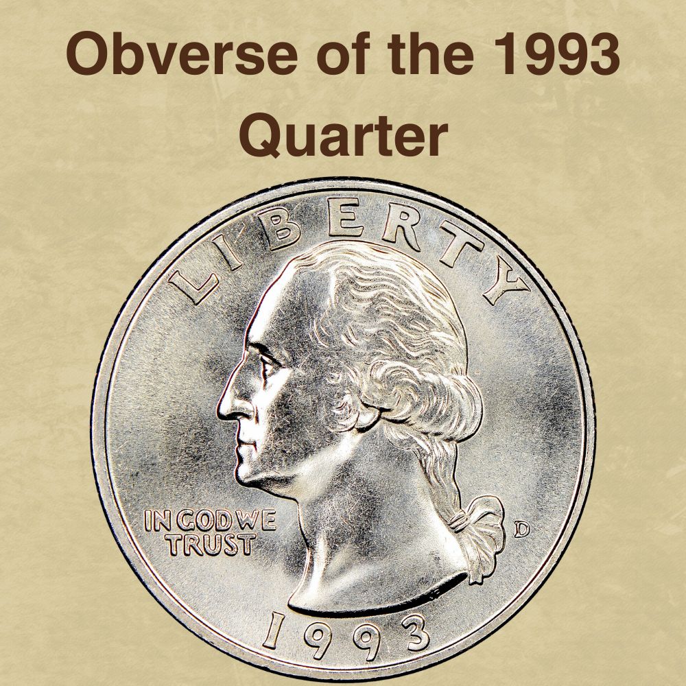 The Obverse of the 1993 Quarter