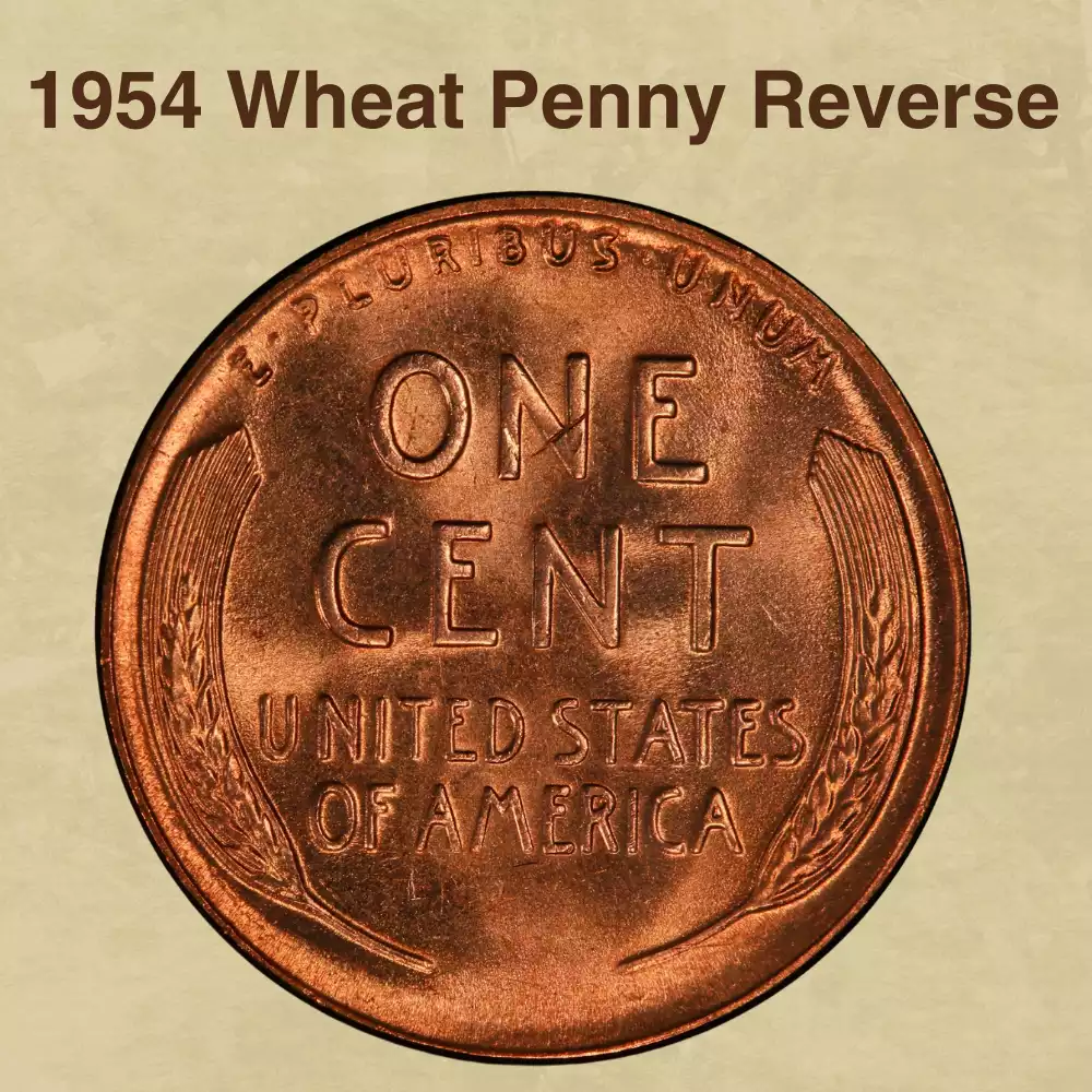 The Reverse Of The 1954 Wheat Penny