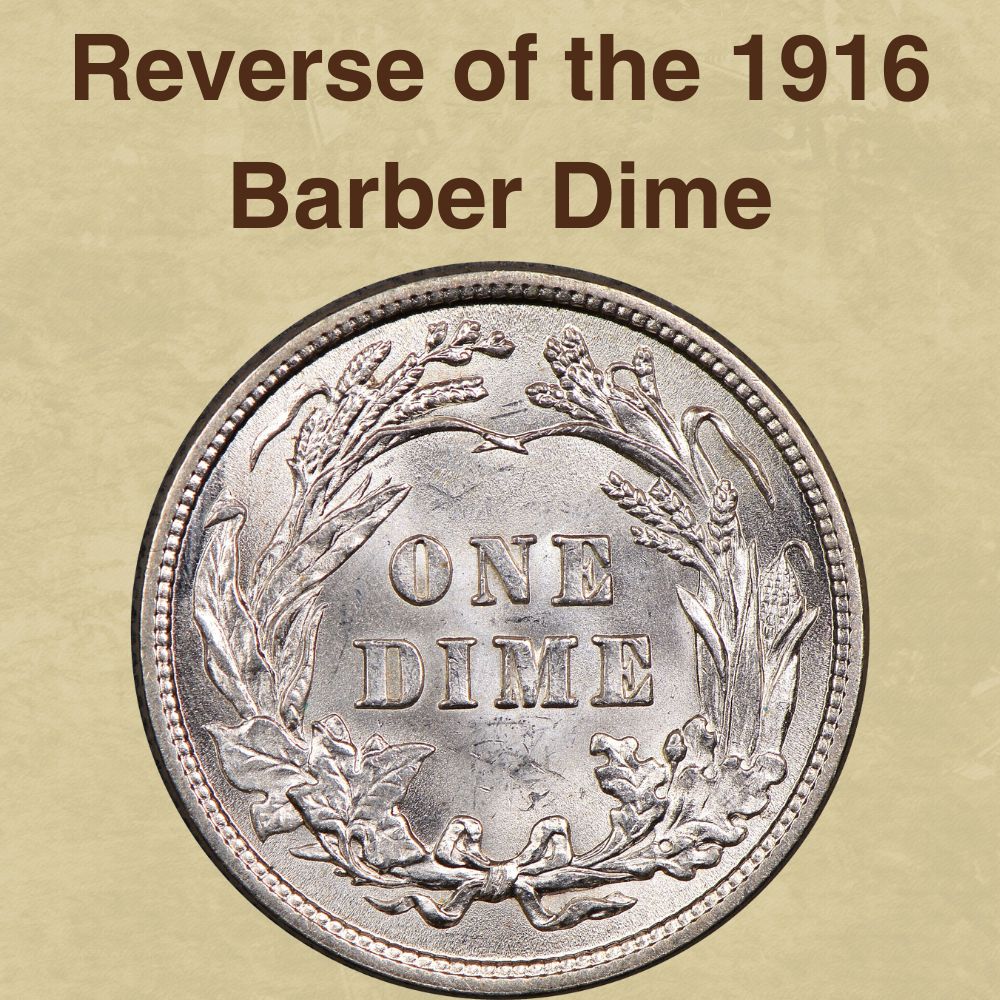 The Reverse of the 1916 Barber Dime
