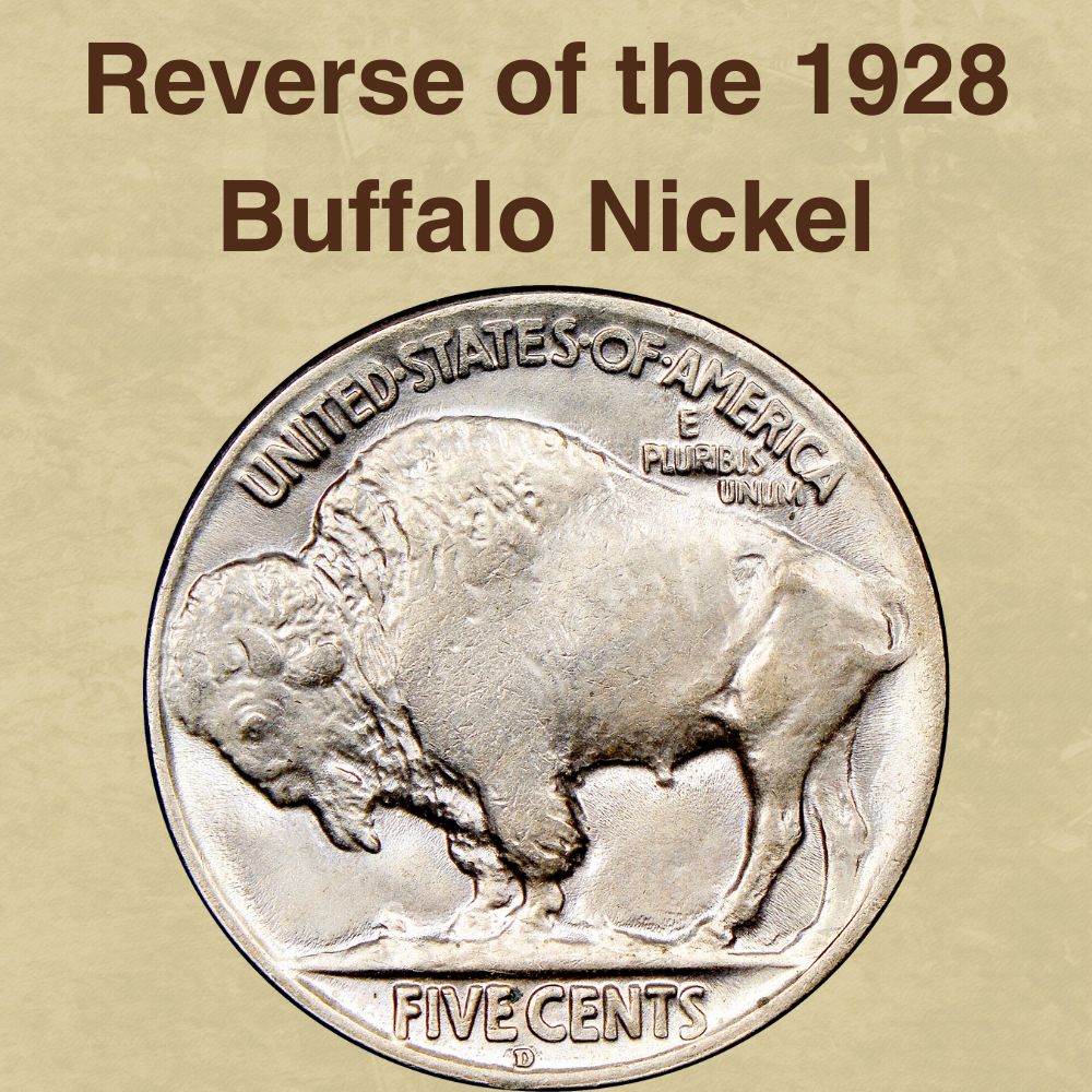 The Reverse of the 1928 Buffalo Nickel