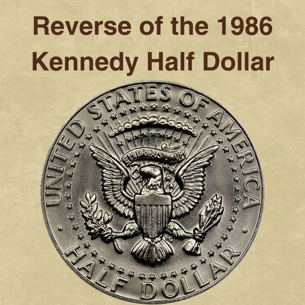 The Reverse of the 1986 Kennedy Half Dollar