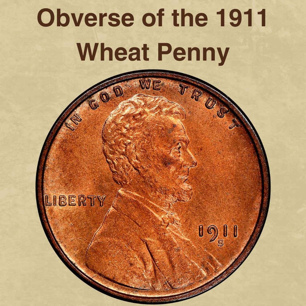 The obverse of the 1911 Wheat Penny