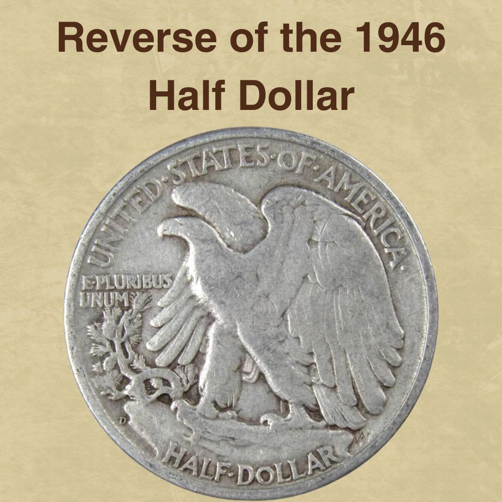 The reverse of the 1946 Half Dollar