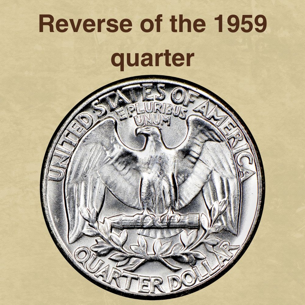 The reverse of the 1959 quarter