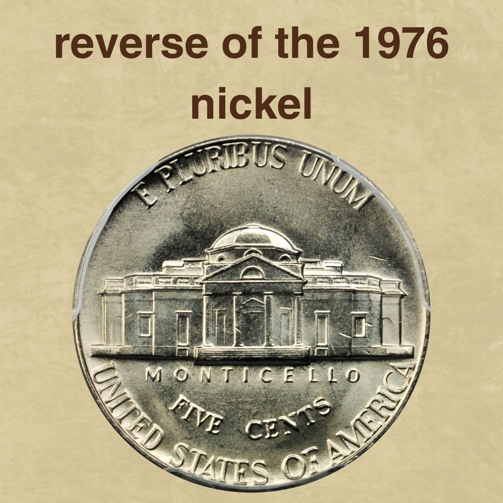 The reverse of the 1976 nickel
