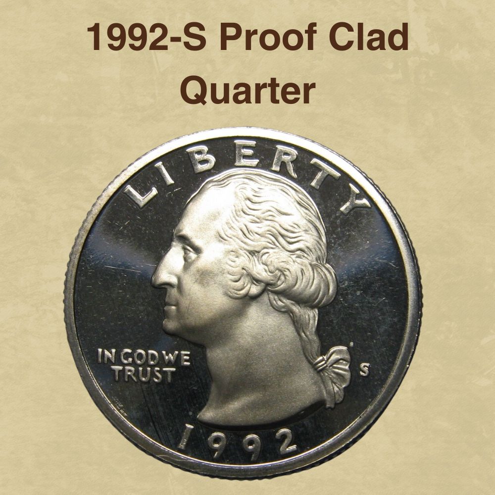 1992-S Proof Clad Quarter Value