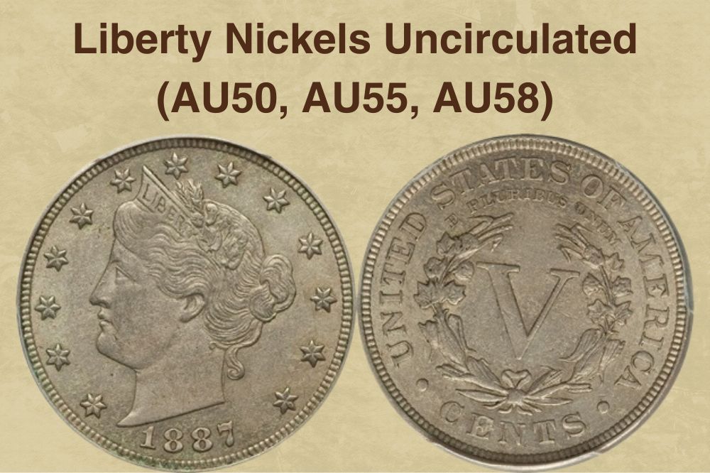 About Uncirculated (AU50, AU55, AU58)