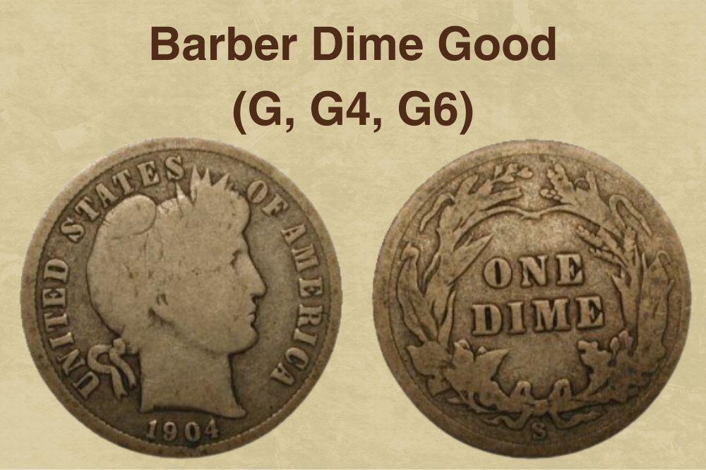 Barber Dime Good (G, G4, G6)