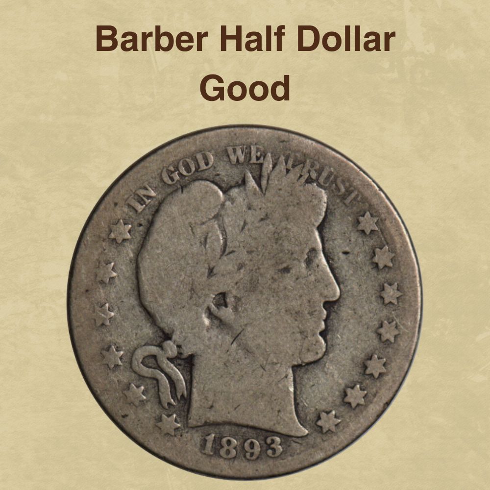 Barber Half Dollar Good