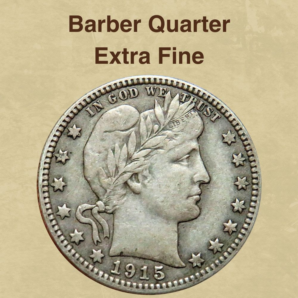Barber Quarter Extra Fine